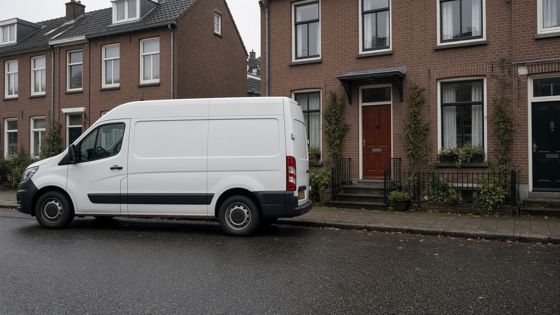 Installatie ter plaatse bij een Nederlandse rijwoning